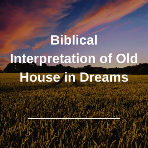 The House of Protection: A Biblical Interpretation of a Dream about Random Shootings
